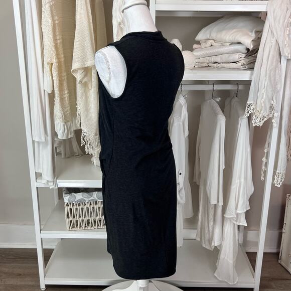 Athleta women's size small gray knit dress. Comfort, stretch, dark grey. #1199 - Picture 4 of 7